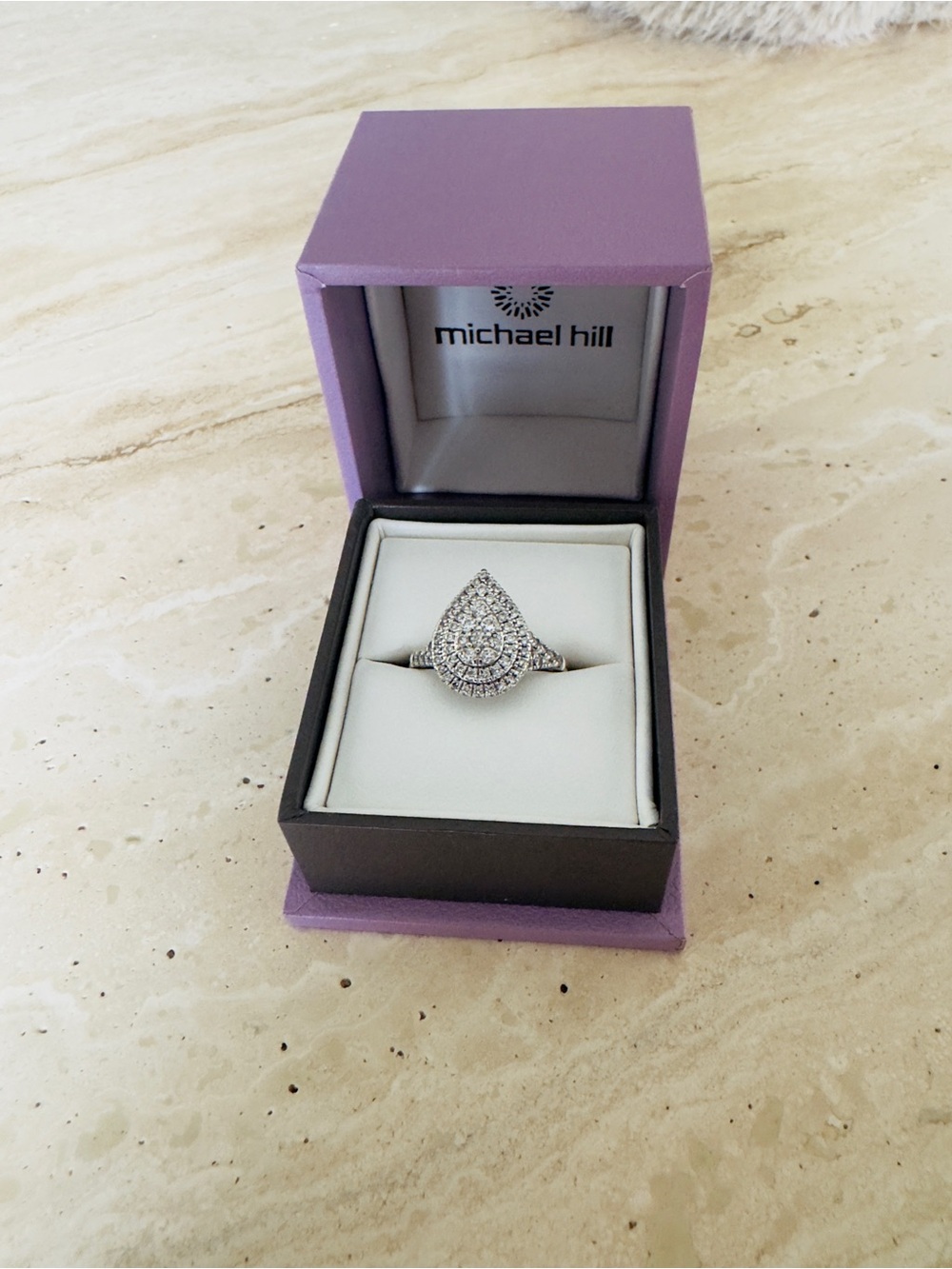 💍 Michael Hill 14K White Gold Diamond Engagement Ring
